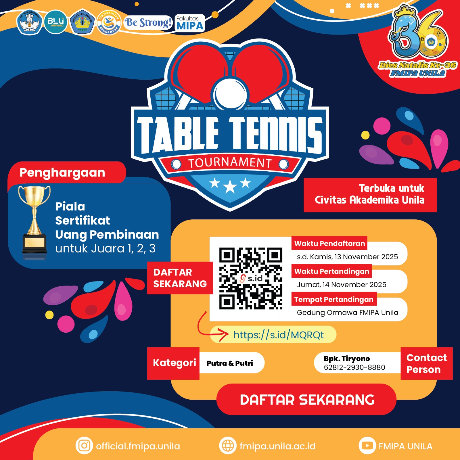 Gambar berita: Pertandingan Tenis Meja