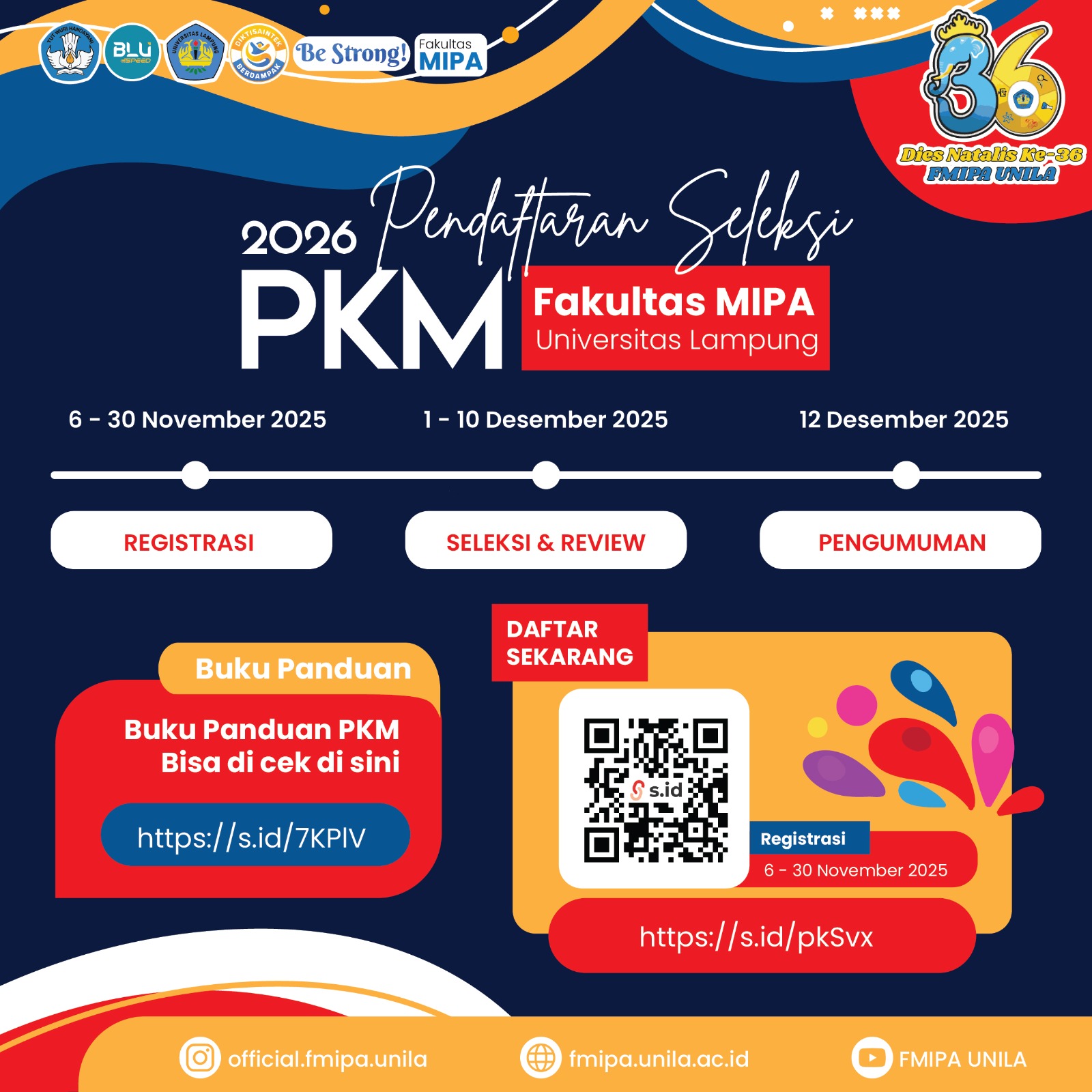 Gambar berita: Pendaftaran Seleksi PKM 2026 Fakultas MIPA Universitas Lampung